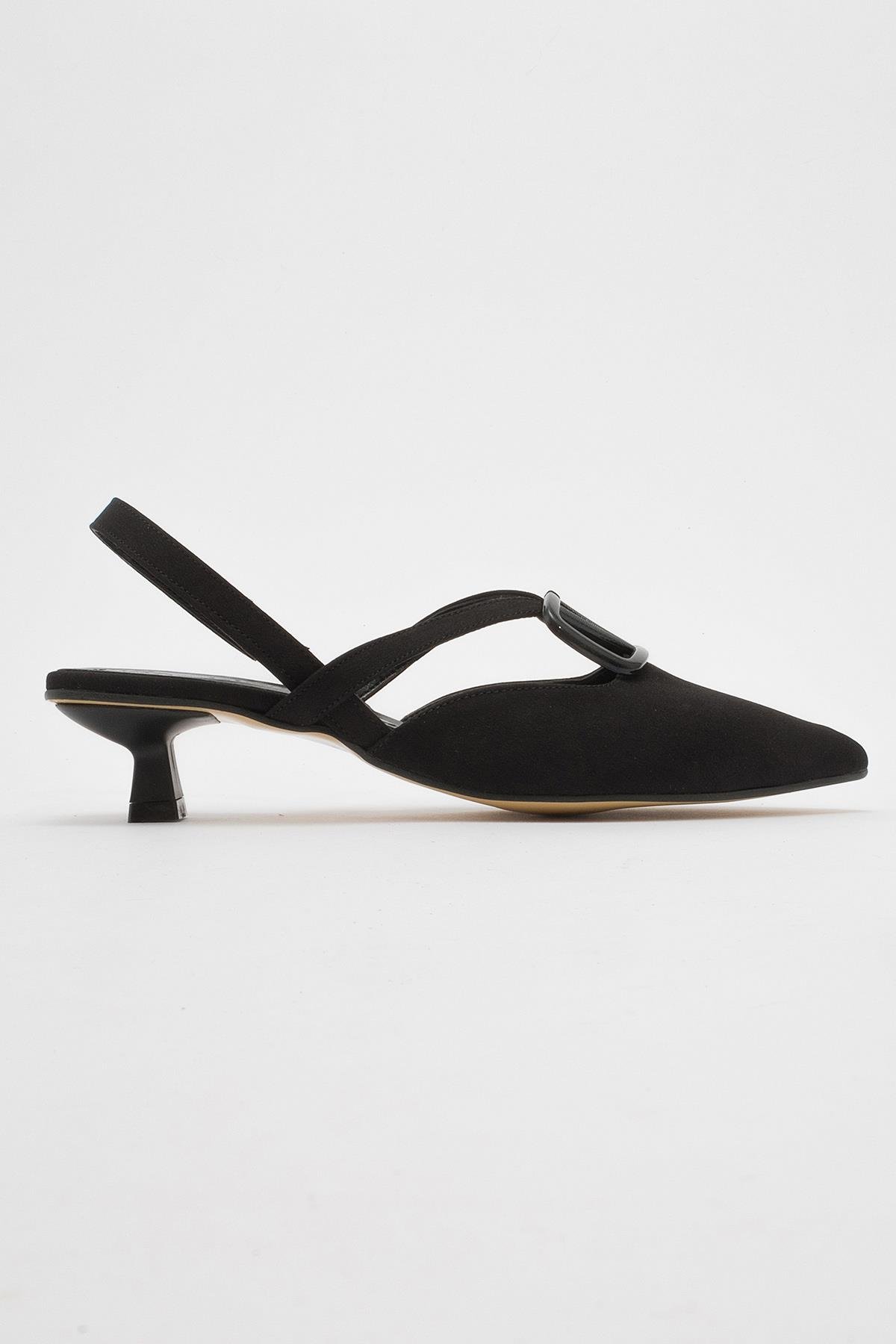 Kadın Topuklu Sandalet SİYAH ZRA - Görsel 3