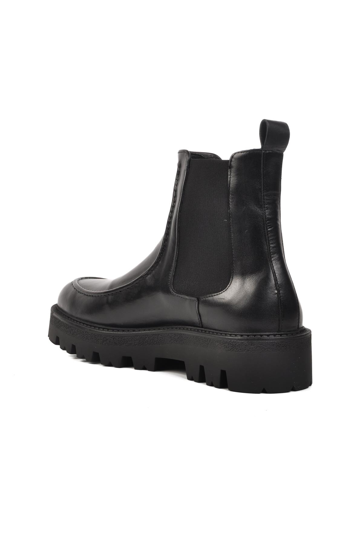 Premium 106 Siyah Hakiki Deri Erkek Bot - Görsel 5