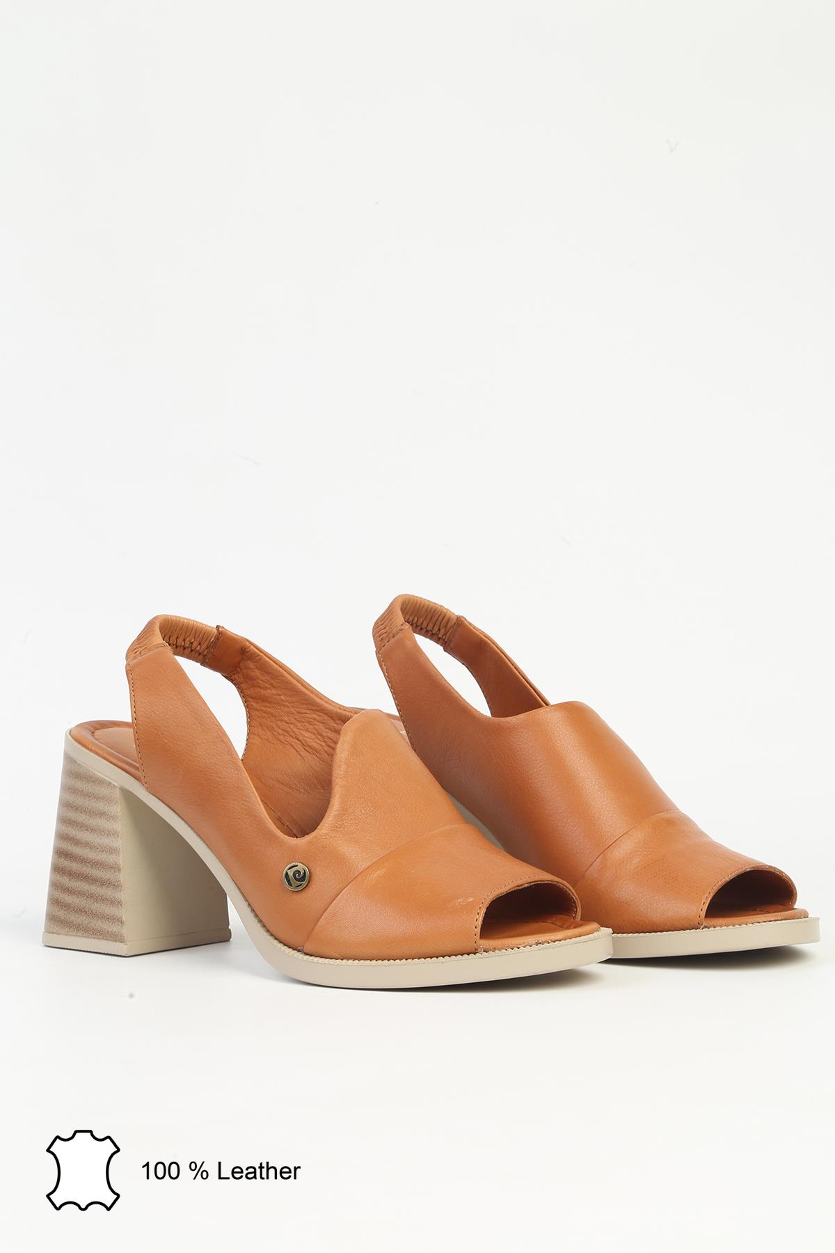 Taba Kadın Topuklu Ayakkabı PCK-5030 - Görsel 3