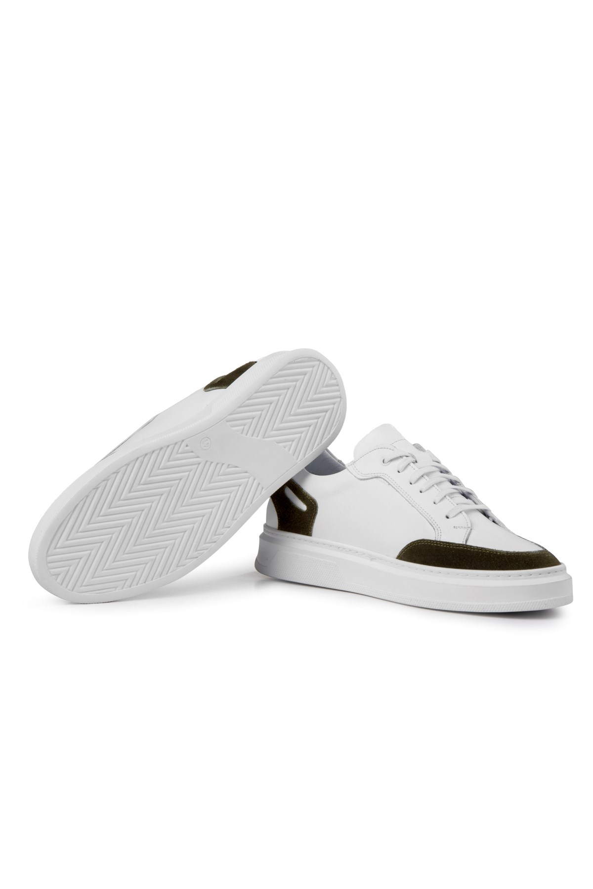 Tarona Erkek Hakiki Deri Sneaker, Bağcıklı Sneaker, Hakiki Deri Sneaker, Erkek Sneaker - Görsel 3