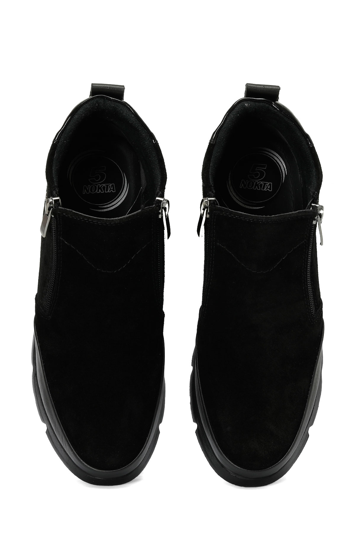 Polaris 5 Nokta 105333.NZ4PR Siyah Kadın Dolgu Topuk Bot - Görsel 5