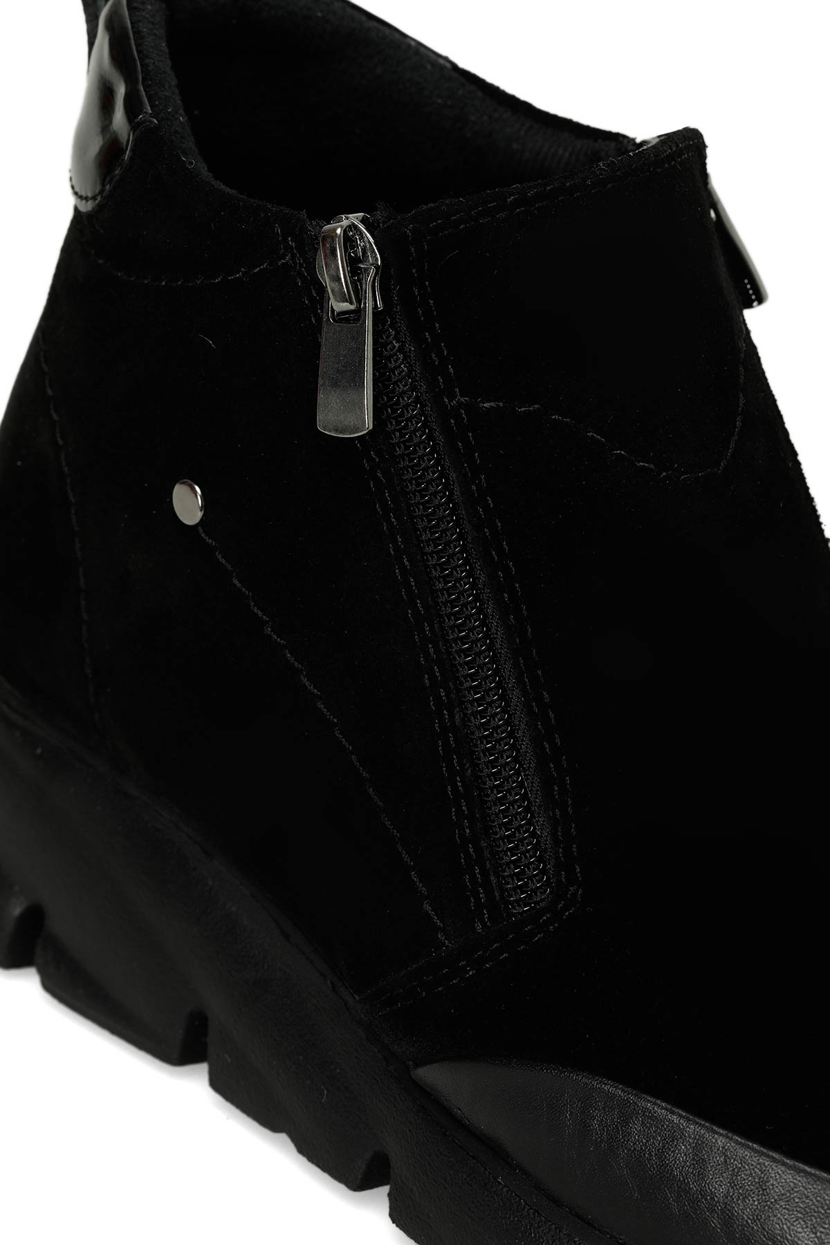 Polaris 5 Nokta 105333.NZ4PR Siyah Kadın Dolgu Topuk Bot - Görsel 8