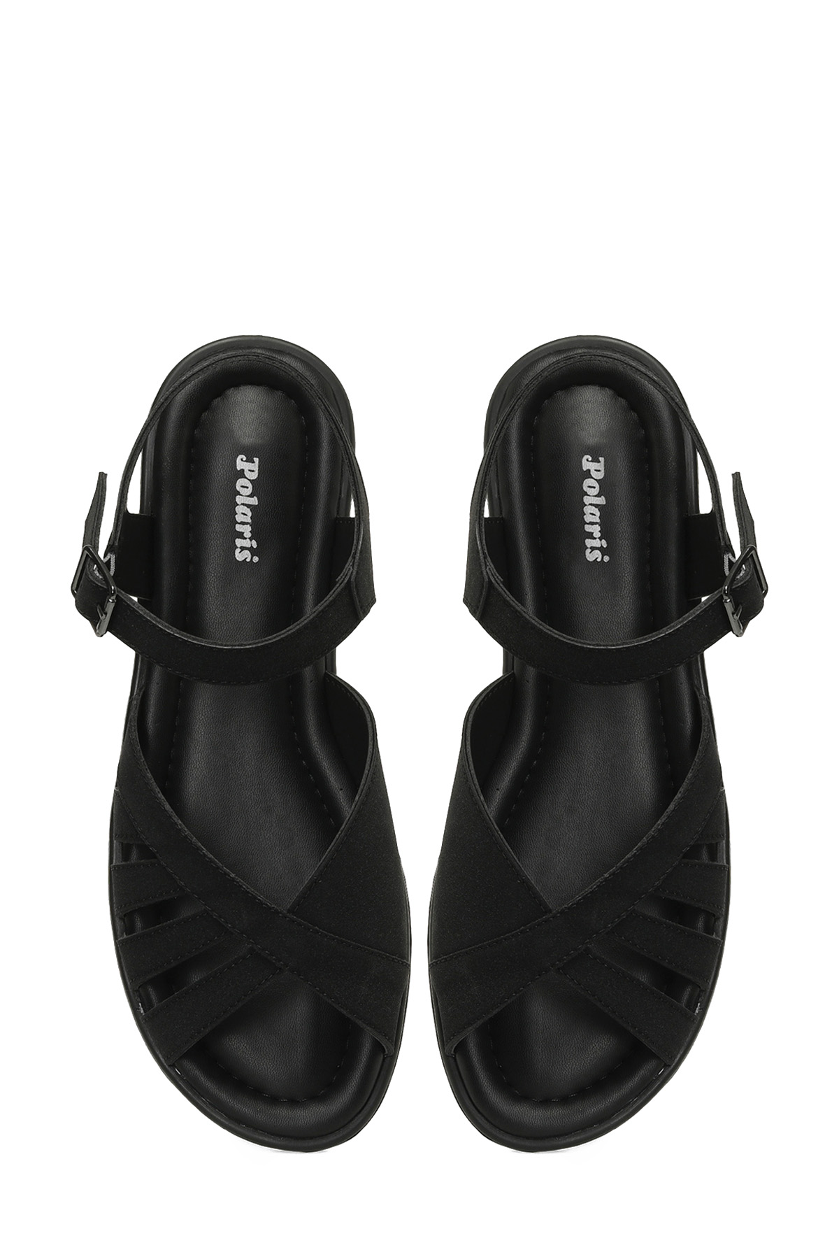 325052.Z 5FX Siyah Kadın Düz Sandalet - Görsel 5