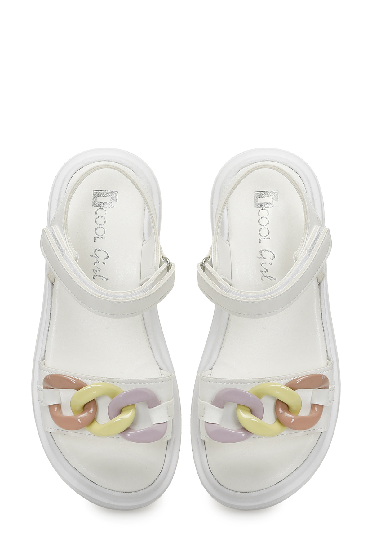 ZIN F 5FX Beyaz Kız Çocuk Sandalet - Görsel 5