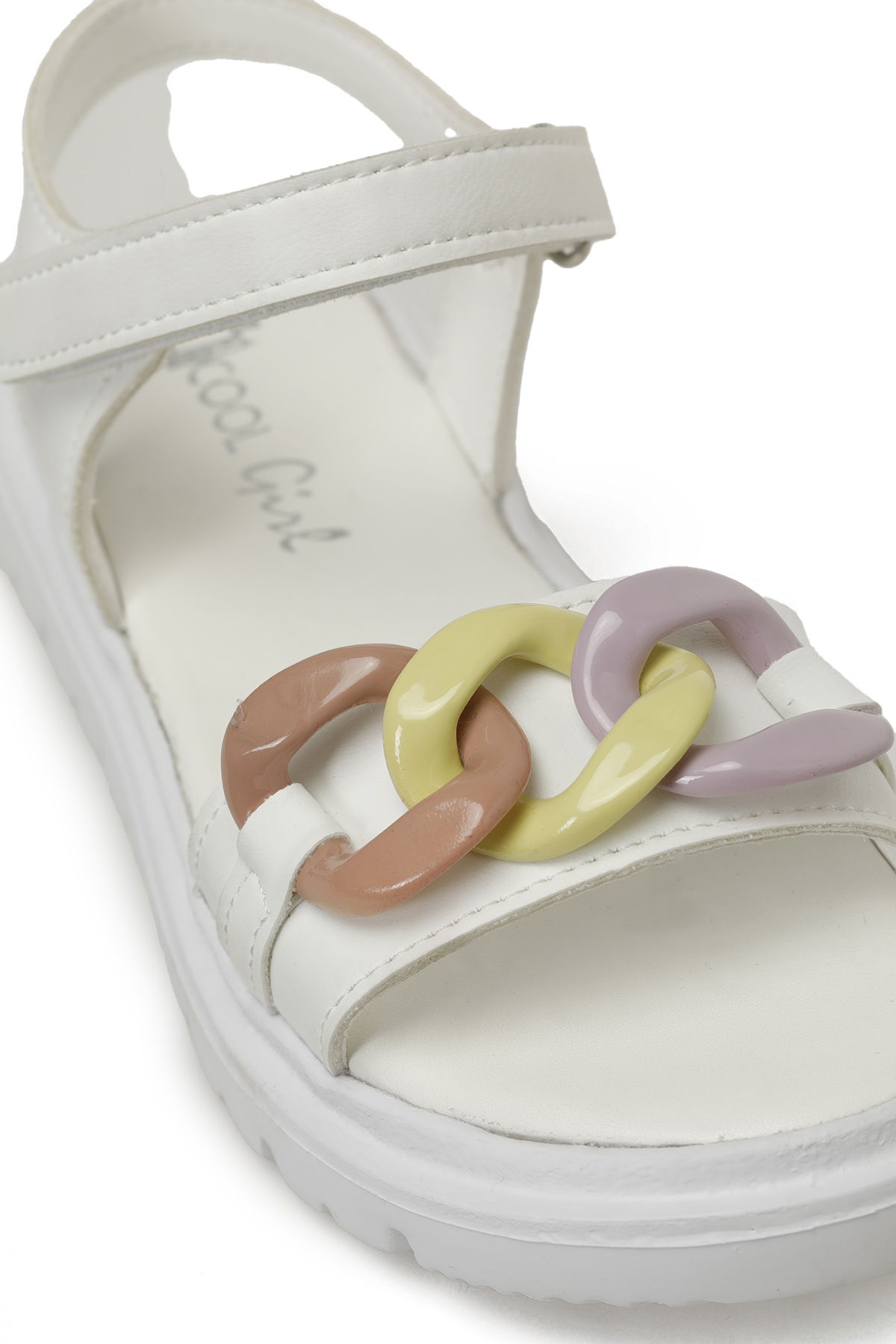 ZIN F 5FX Beyaz Kız Çocuk Sandalet - Görsel 8