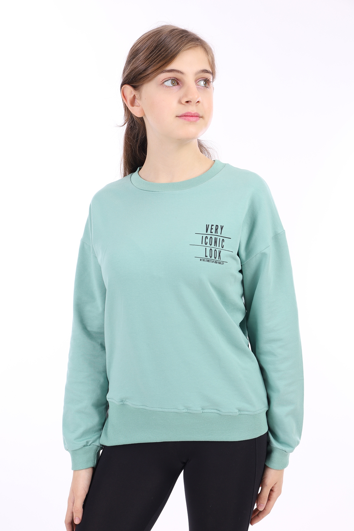 Toontoy Kız Çocuk Baskılı Sweatshirt