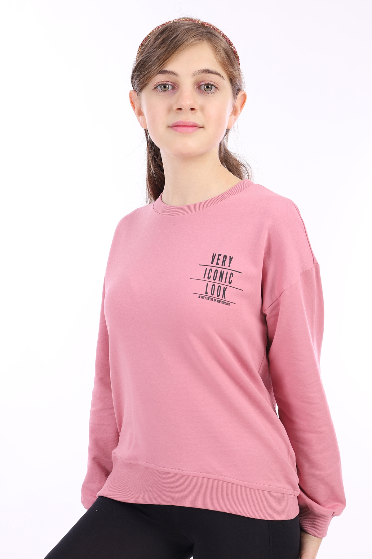 Toontoy Kız Çocuk Baskılı Sweatshirt