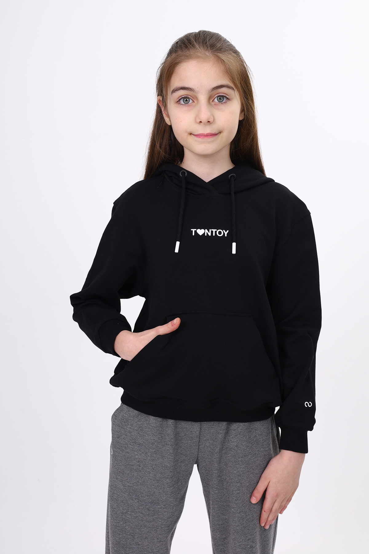 Toontoy Kız Çocuk Baskılı Sweatshirt