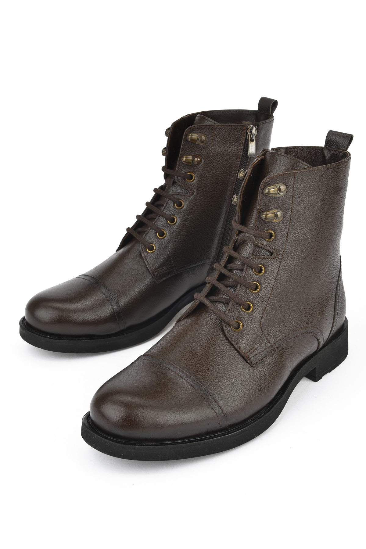 Erkek Hakiki Deri Bot 14319Z7019 Kahve - Görsel 6