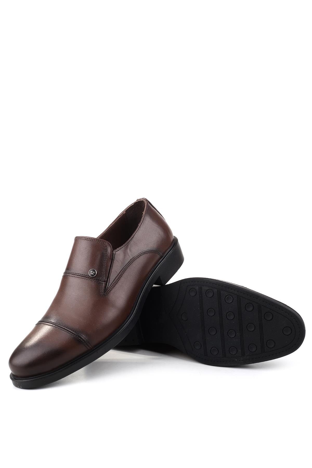 1491 Erkek Hakiki Deri Bağcıksız Klasik Ayakkabı - Görsel 6