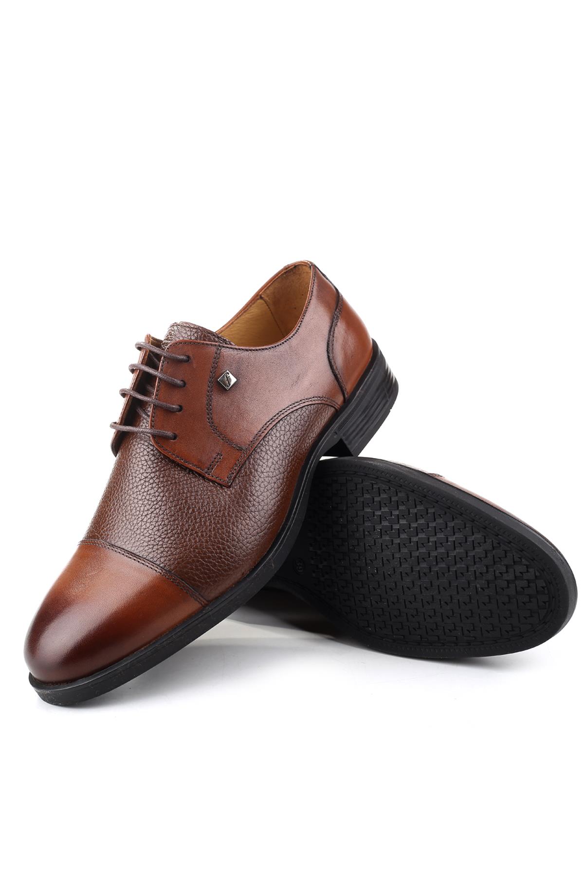3129 Hakiki Deri Bağcıklı Klasik Erkek Ayakkabı - Görsel 6