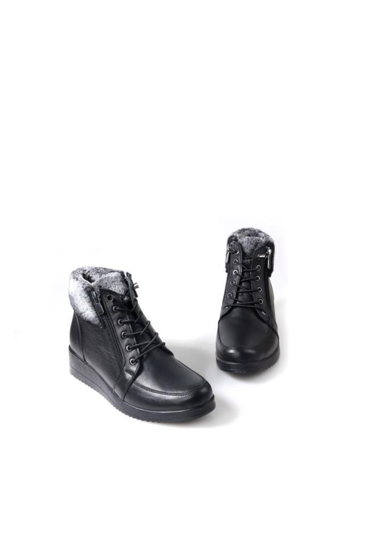 Edik 432 Ortopedik Kadın Termal Deri Bot - Görsel 2