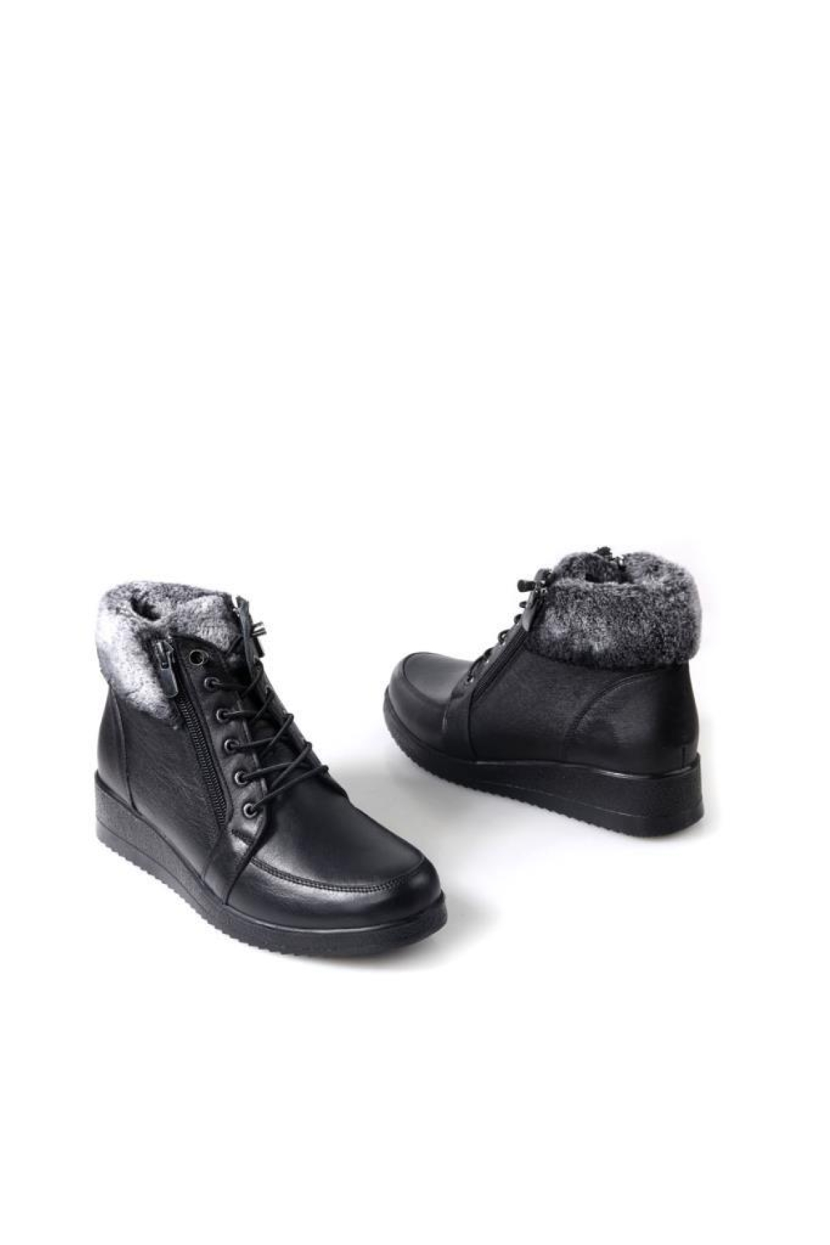 Edik 432 Ortopedik Kadın Termal Deri Bot - Görsel 6