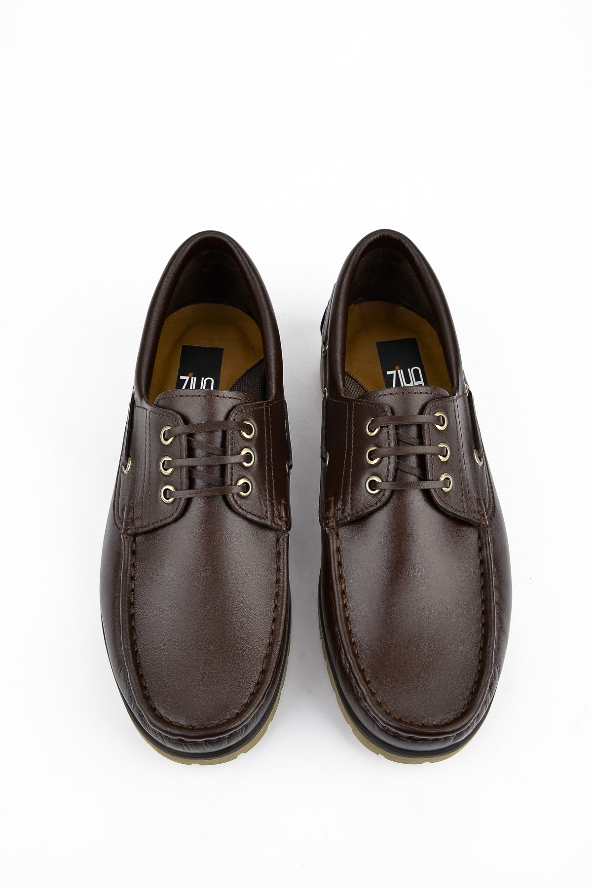 , Erkek Hakiki Deri Ayakkabı 113984 K03 KAHVE - Görsel 8