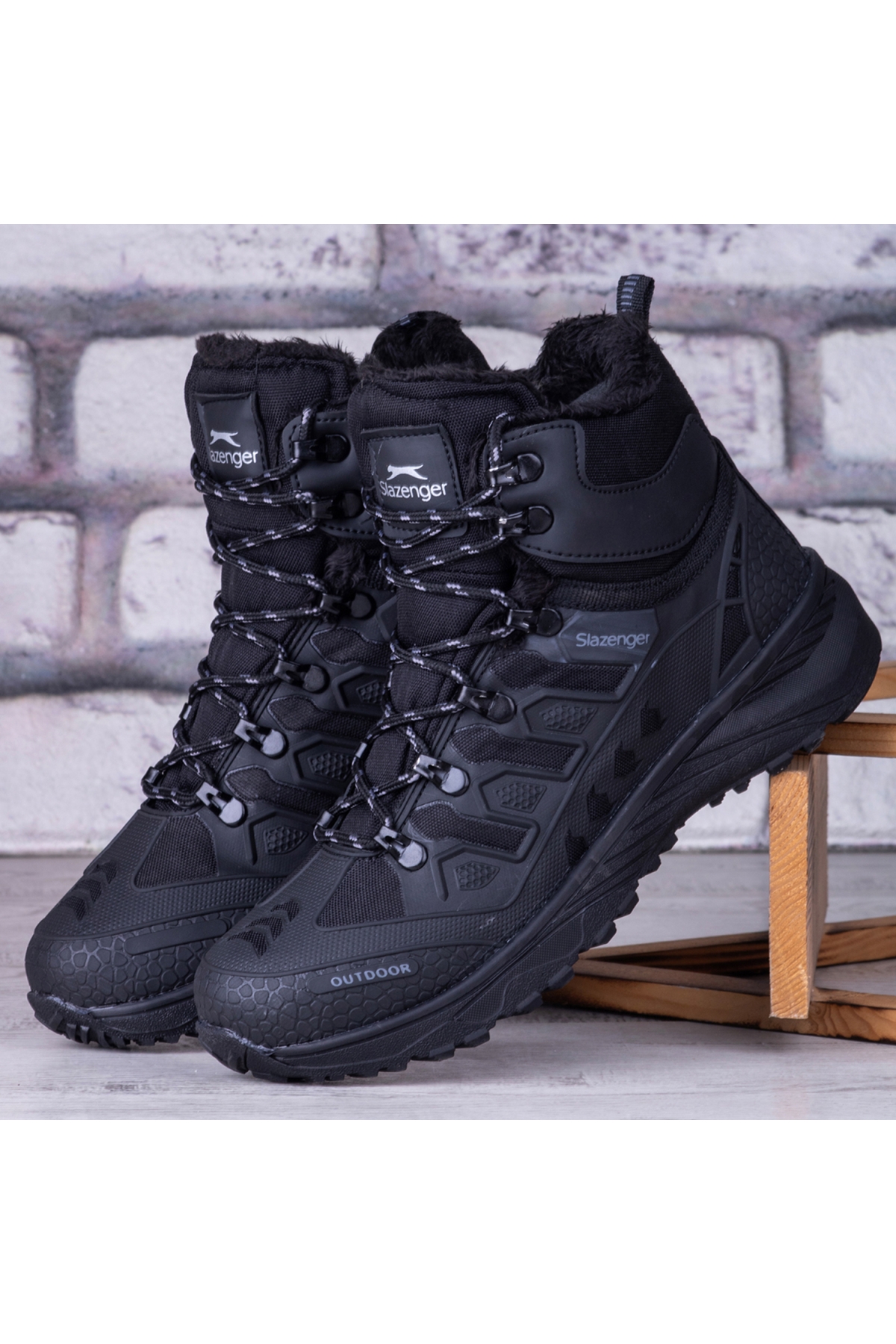 4K Erkek Kışlık Bot Fermuarlı Bilek Üzeri Bot Siyah - Görsel 2
