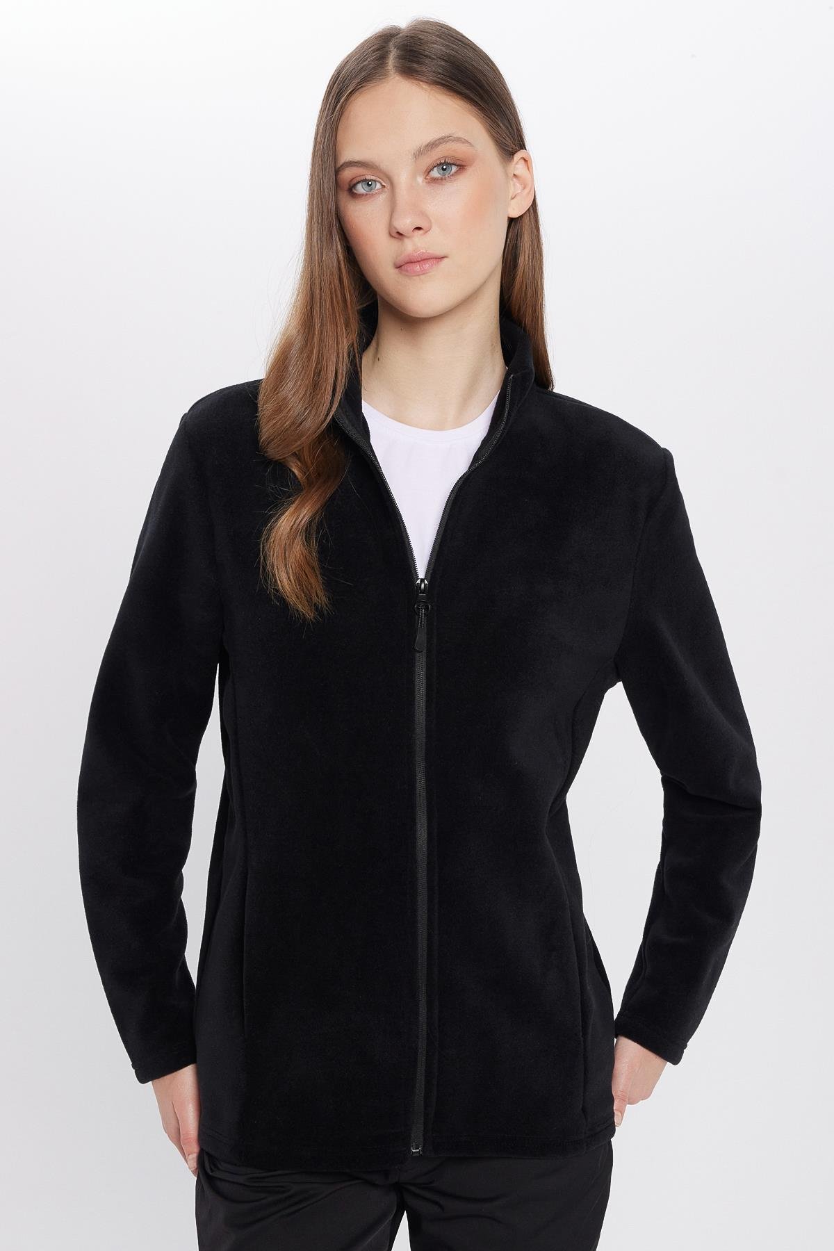 Unisex Standart Fit Tam Fermuarlı Tüylenme Yapmayan Soğuk Geçirmez