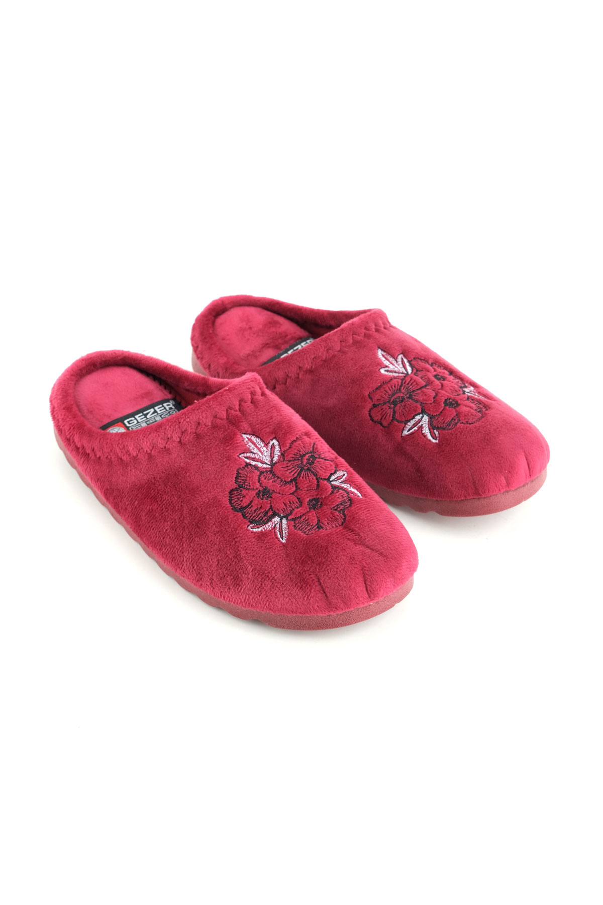 Kadın Kışlık Çiçek Desenli Ev Bahçe Gondol Terlik - Görsel 4