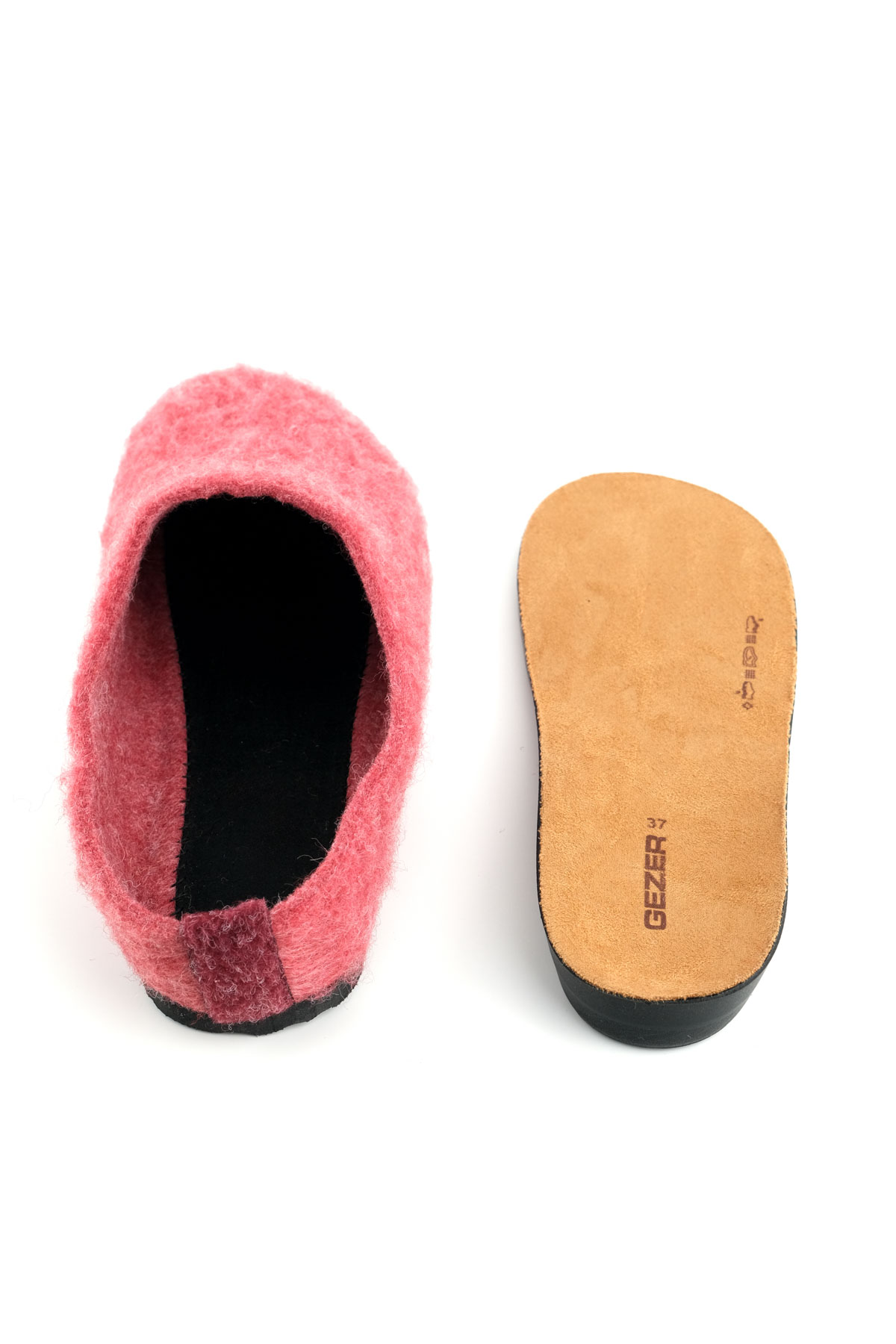 Kadın Kışlık Rahat Taban Keçe Ev Bahçe Terlik - Görsel 7