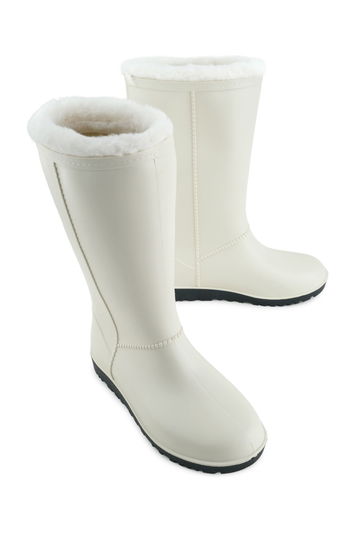 Kadın Kışlık PVC İçi Sıcak Astarlı Su Geçirmez Çizme - Görsel 2