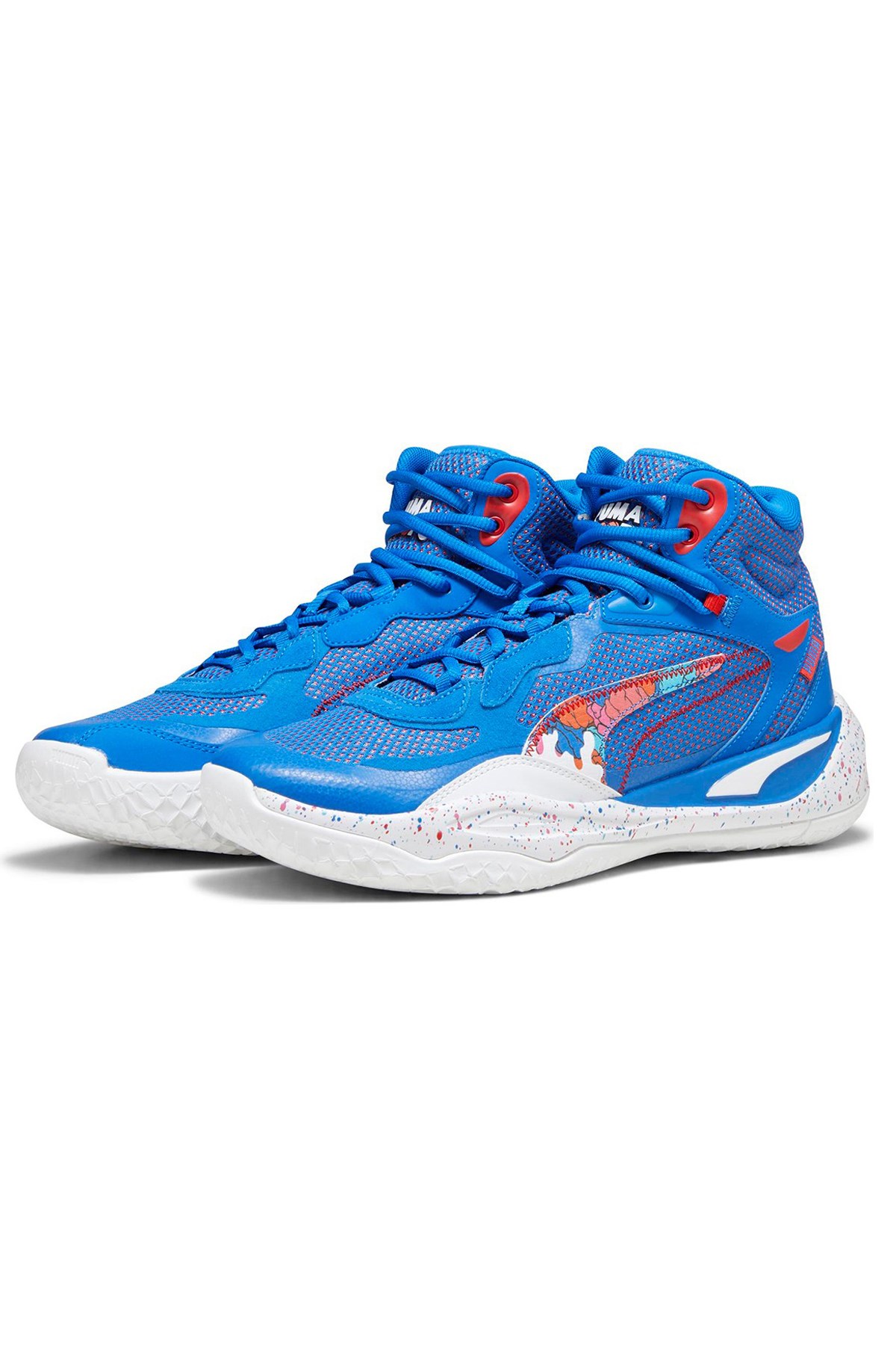 Puma Puma Mavi Playmaker Pro Mid Basketbol Ayakkabı 37928401 Sneaker | Flo Mavi - 4. görsel