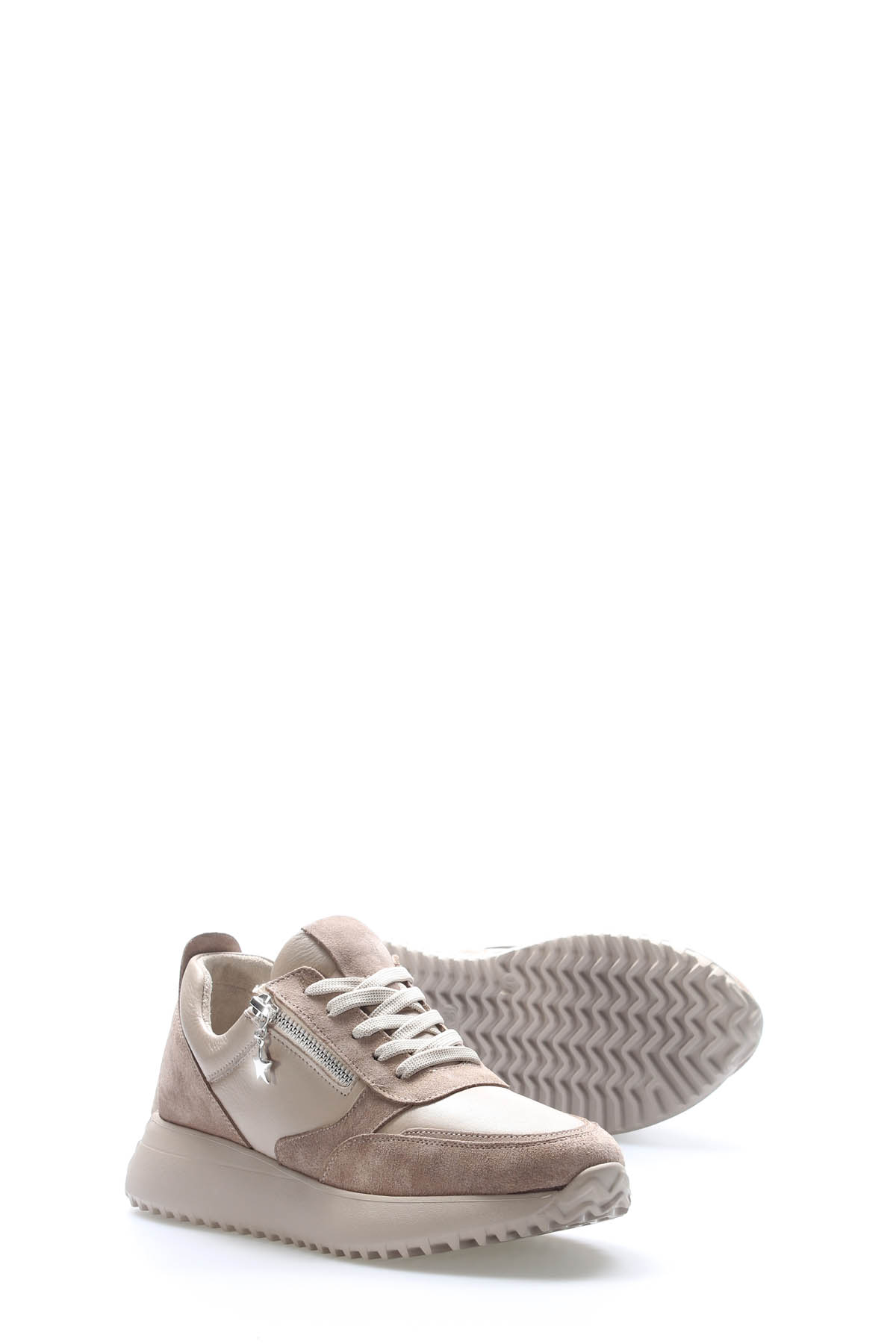 Hakiki Deri Kadın Casual Ayakkabı 136ZA904-3 - Görsel 4