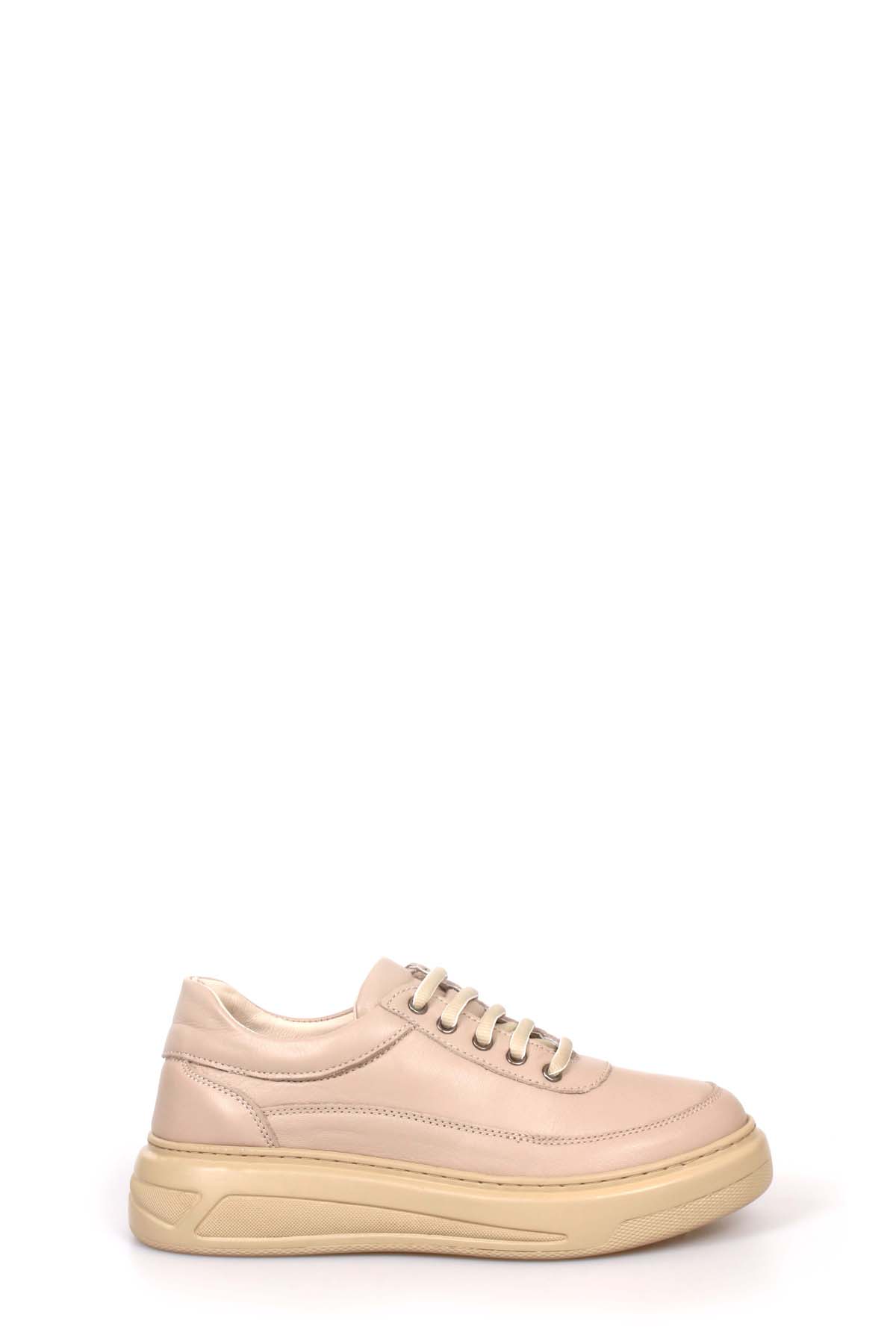 Hakiki Deri Kadın Casual Ayakkabı 583ZA7025POL - Görsel 2