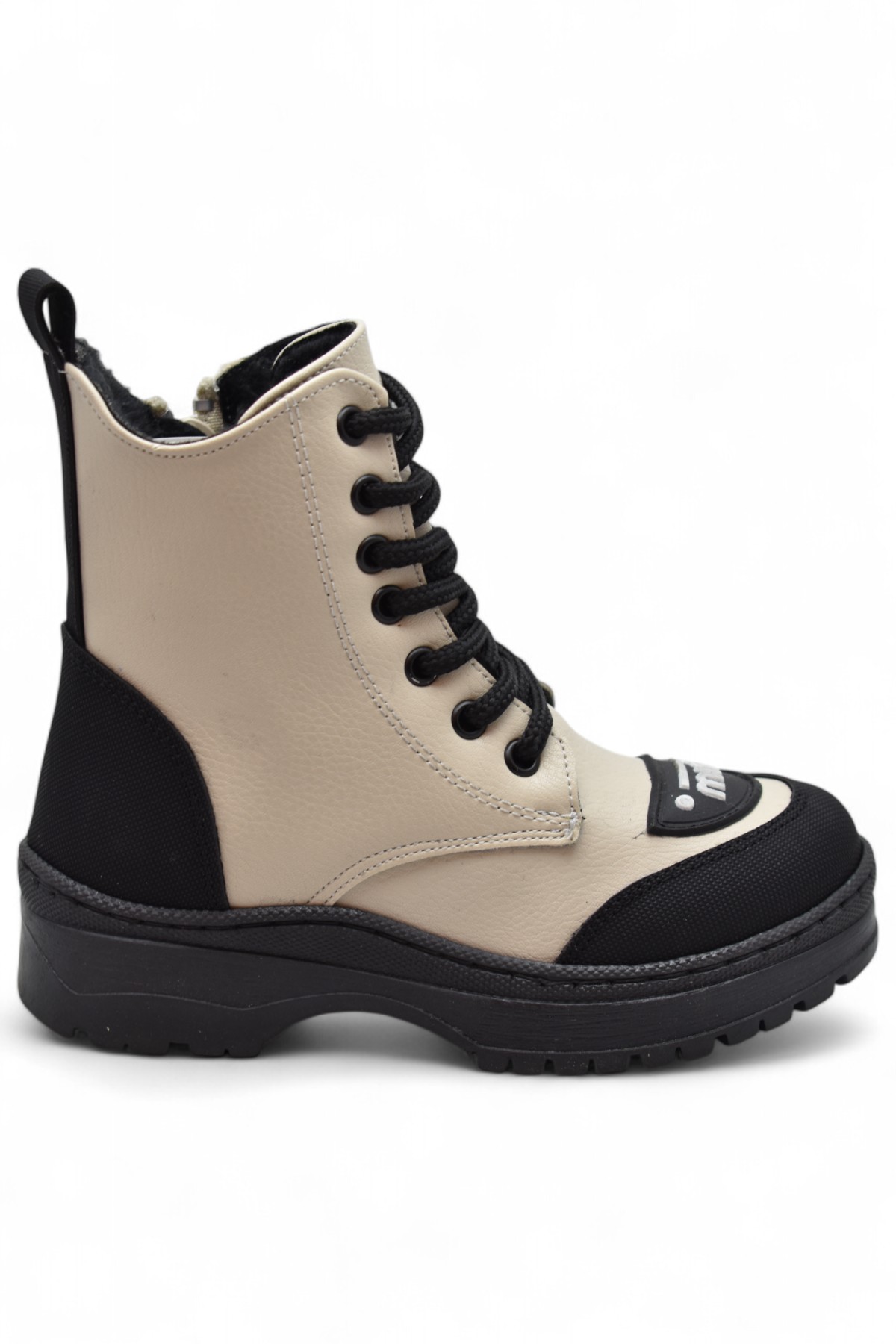 263 Ortopedik Bağcıklı Fermuarlı Kız Çocuk Bot Ayakkabı Kürklü Kız Çocuk Bot - Görsel 5
