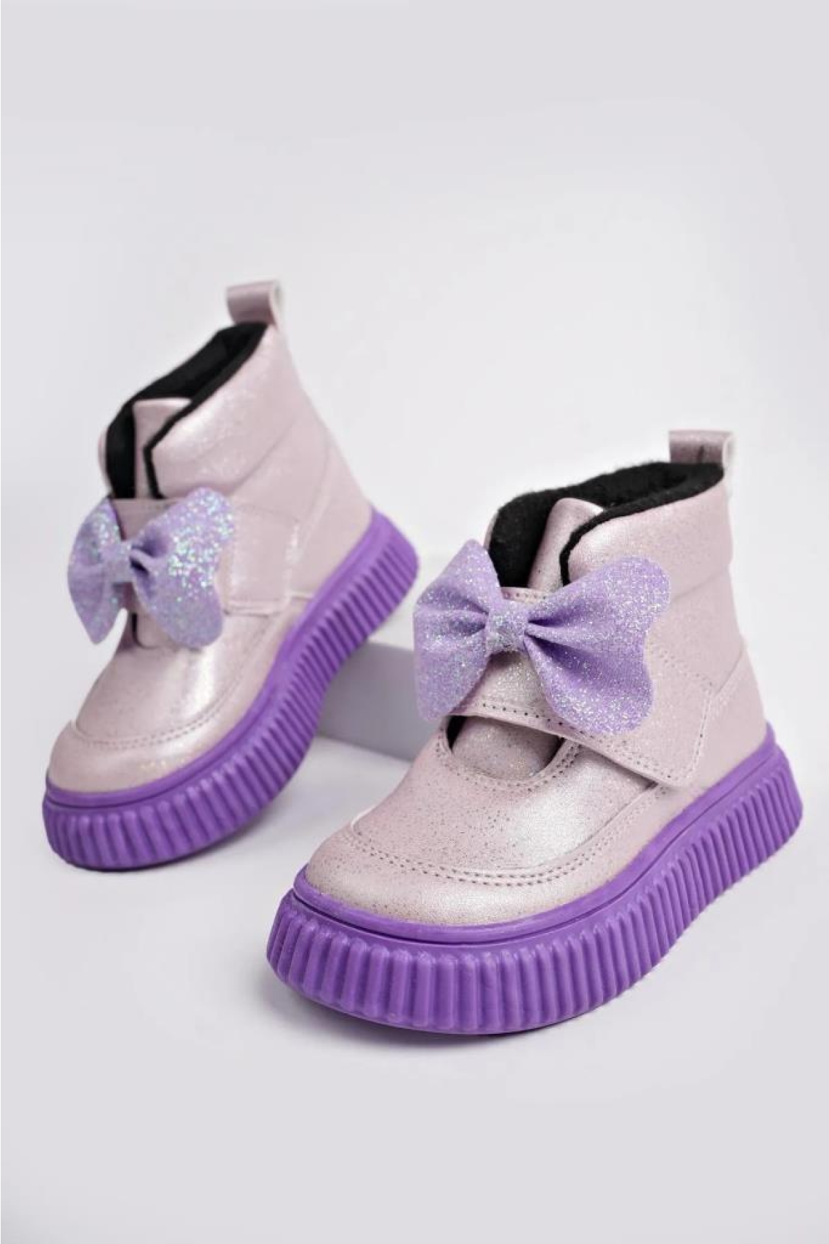 Arzen 03043 Kız Çocuk Bebe Fiyonklu Termal Bot - Görsel 2