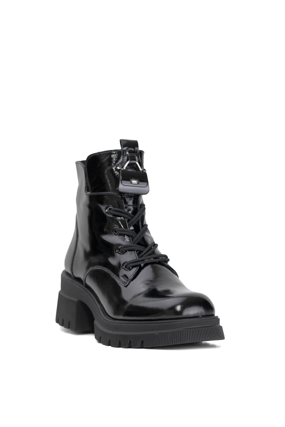 Elit DK2322 Kadın Hakiki Deri Topuklu Bot Siyah - Görsel 3