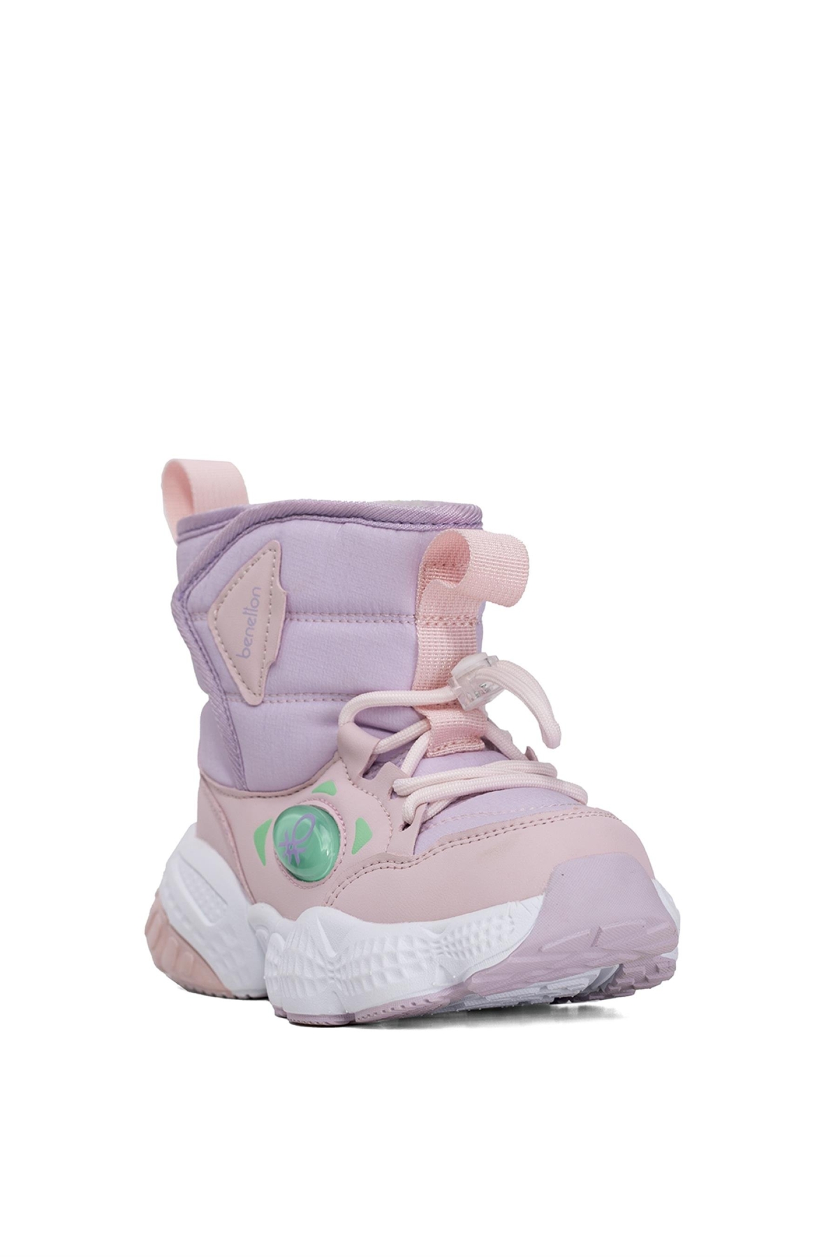 BNI-11081 Filet Kız Çocuk Düz Bot Pembe - Görsel 3