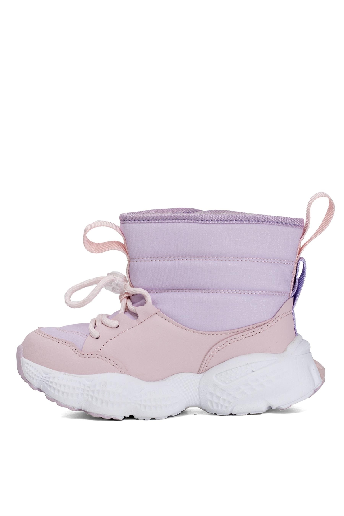 BNI-11081 Filet Kız Çocuk Düz Bot Pembe - Görsel 4