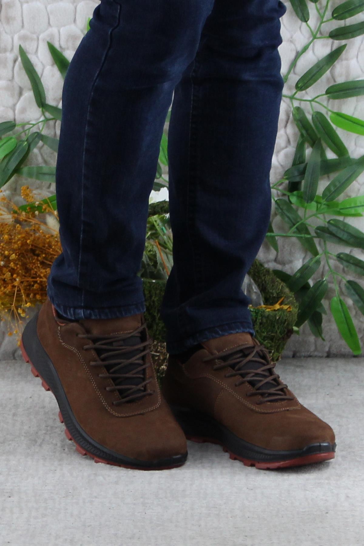 M6000 Kahve Outdoor Ayakkabı Orijinal Ürün Hakiki Deri Su Geçirmez Erkek Ayakkabı - Görsel 3