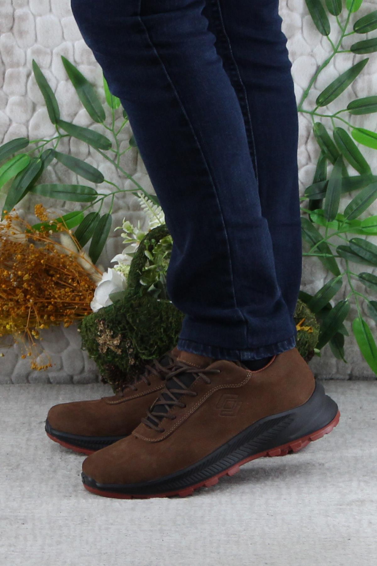 M6000 Kahve Outdoor Ayakkabı Orijinal Ürün Hakiki Deri Su Geçirmez Erkek Ayakkabı - Görsel 4