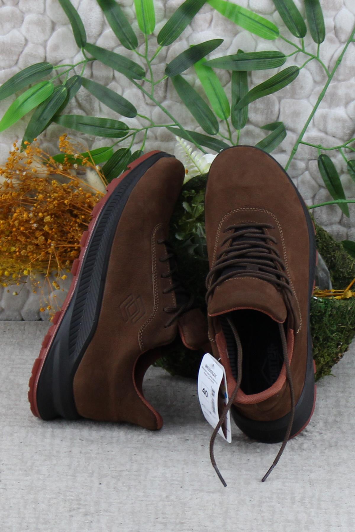 M6000 Kahve Outdoor Ayakkabı Orijinal Ürün Hakiki Deri Su Geçirmez Erkek Ayakkabı - Görsel 6