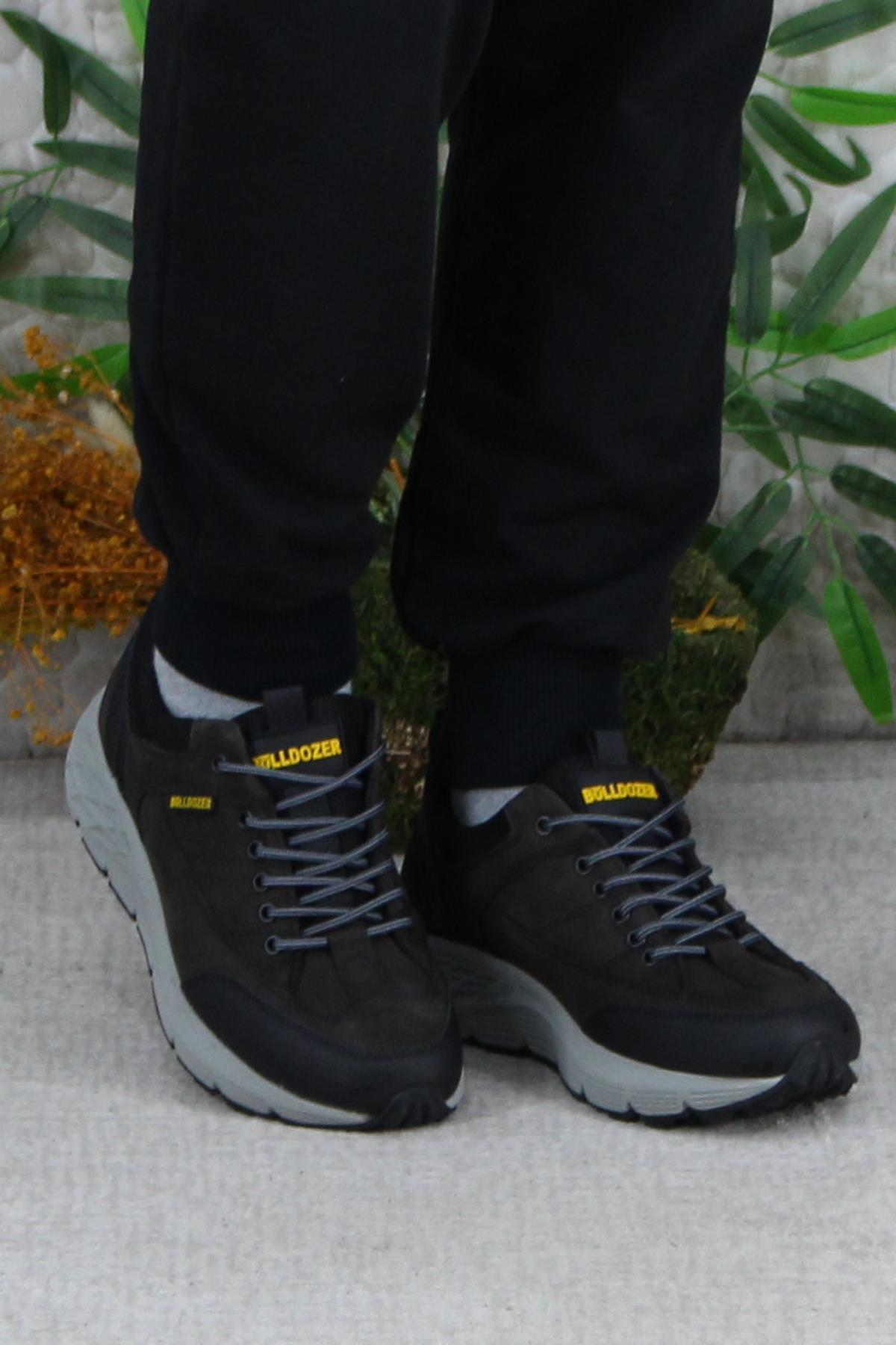 250069 Antrasit Nubuk Orijinal Ürün Kauçuk Taban Erkek Ayakkabı - Görsel 3