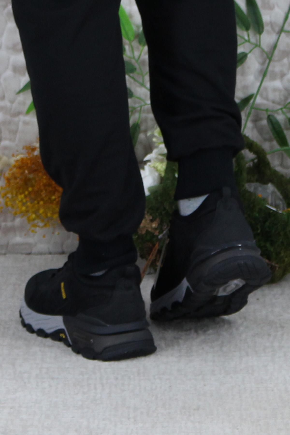 250010 Siyah Nubuk Orijinal Ürün Hakiki Deri Erkek Ayakkabı - Görsel 5