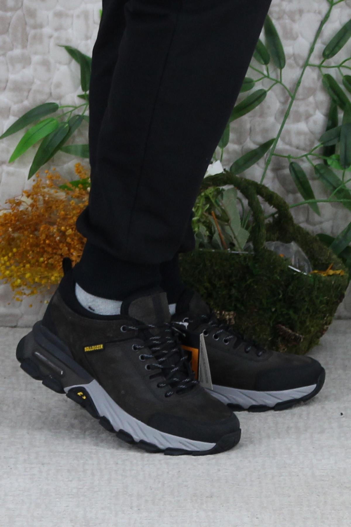 250010 Antrasit Nubuk Orijinal Ürün Hakiki Deri Erkek Ayakkabı - Görsel 2