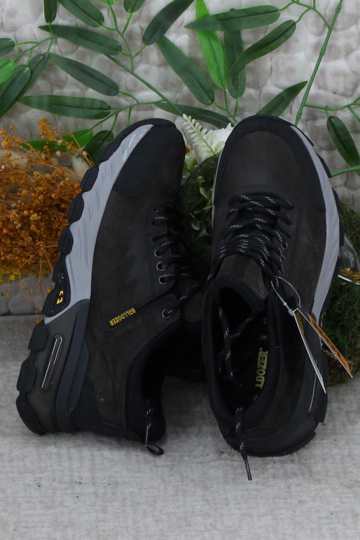 250010 Antrasit Nubuk Orijinal Ürün Hakiki Deri Erkek Ayakkabı - Görsel 6