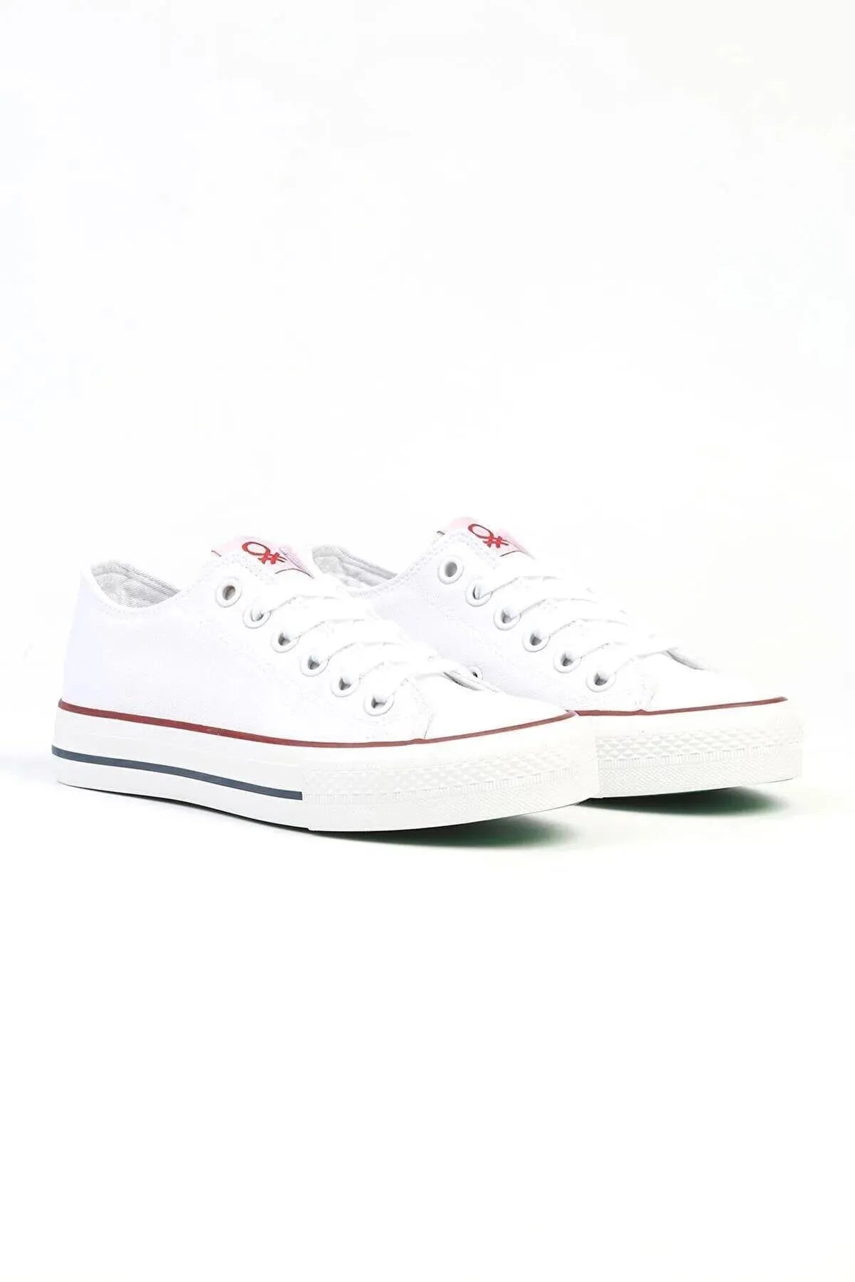 Bağcıklı Suni Deri Sneakers - Görsel 3