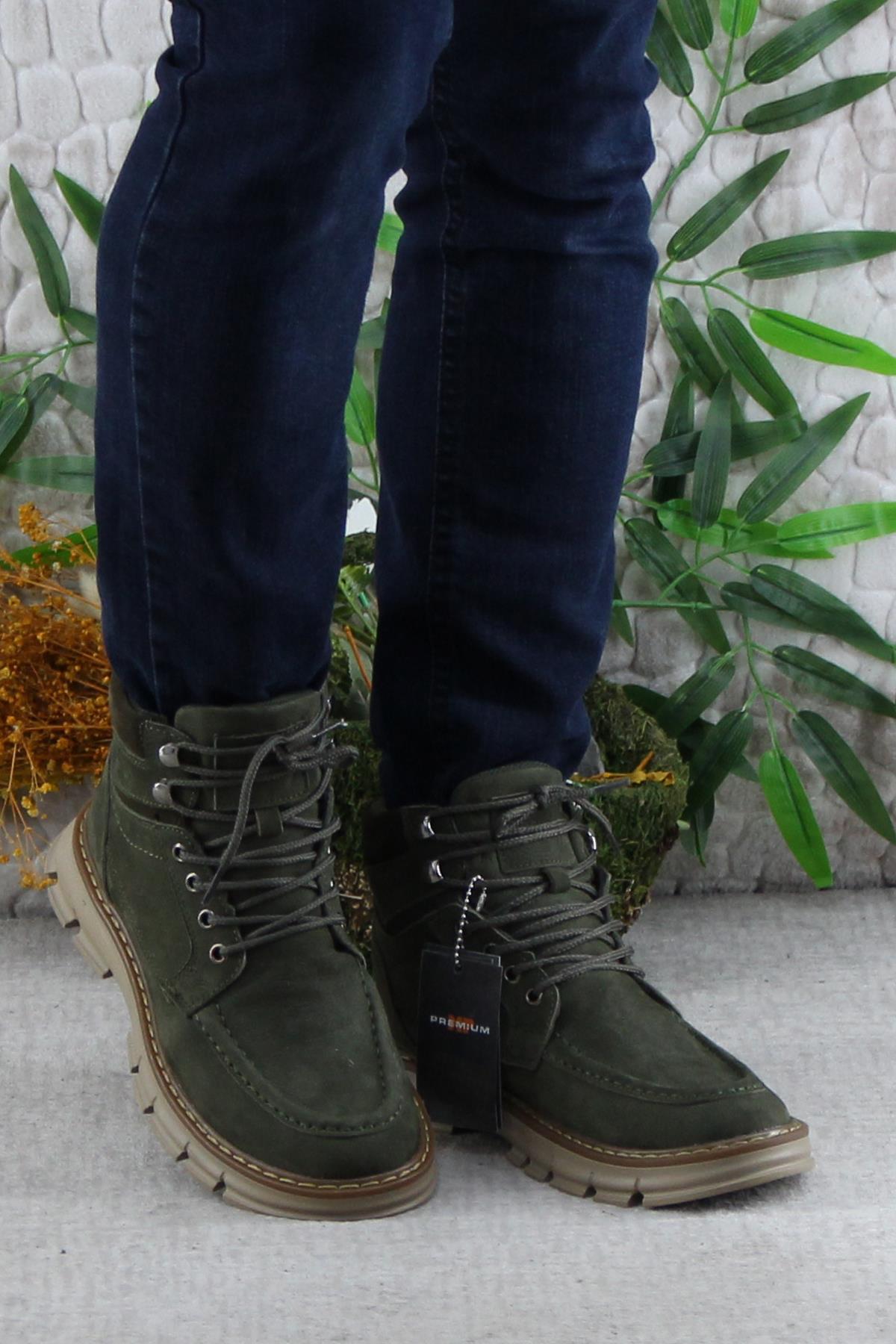 242 1854 Rahat Orijinal Ürün Nubuk Hakiki Deri Erkek Bot - Görsel 3
