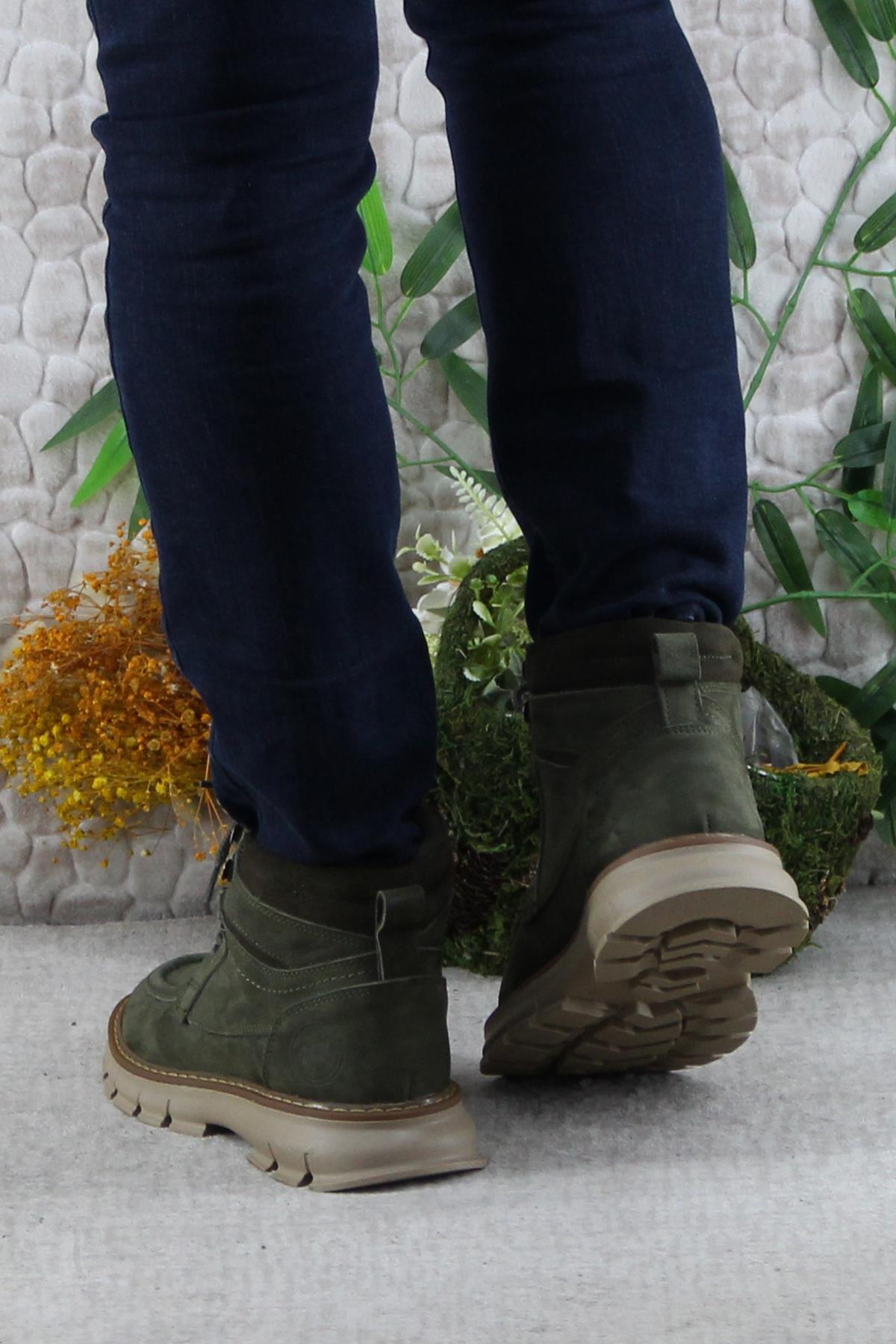 242 1854 Rahat Orijinal Ürün Nubuk Hakiki Deri Erkek Bot - Görsel 5