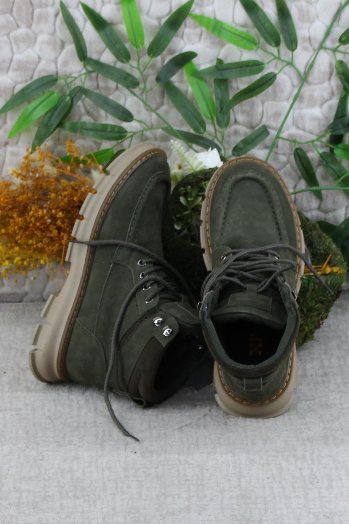 242 1854 Rahat Orijinal Ürün Nubuk Hakiki Deri Erkek Bot - Görsel 6