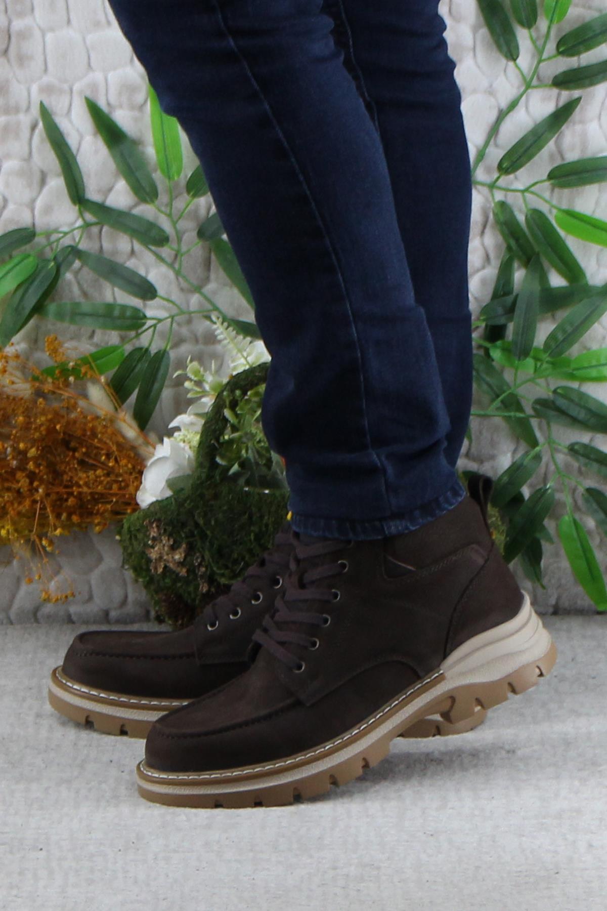 250015 Rahat Orijinal Ürün Nubuk Hakiki Deri Erkek Bot - Görsel 4