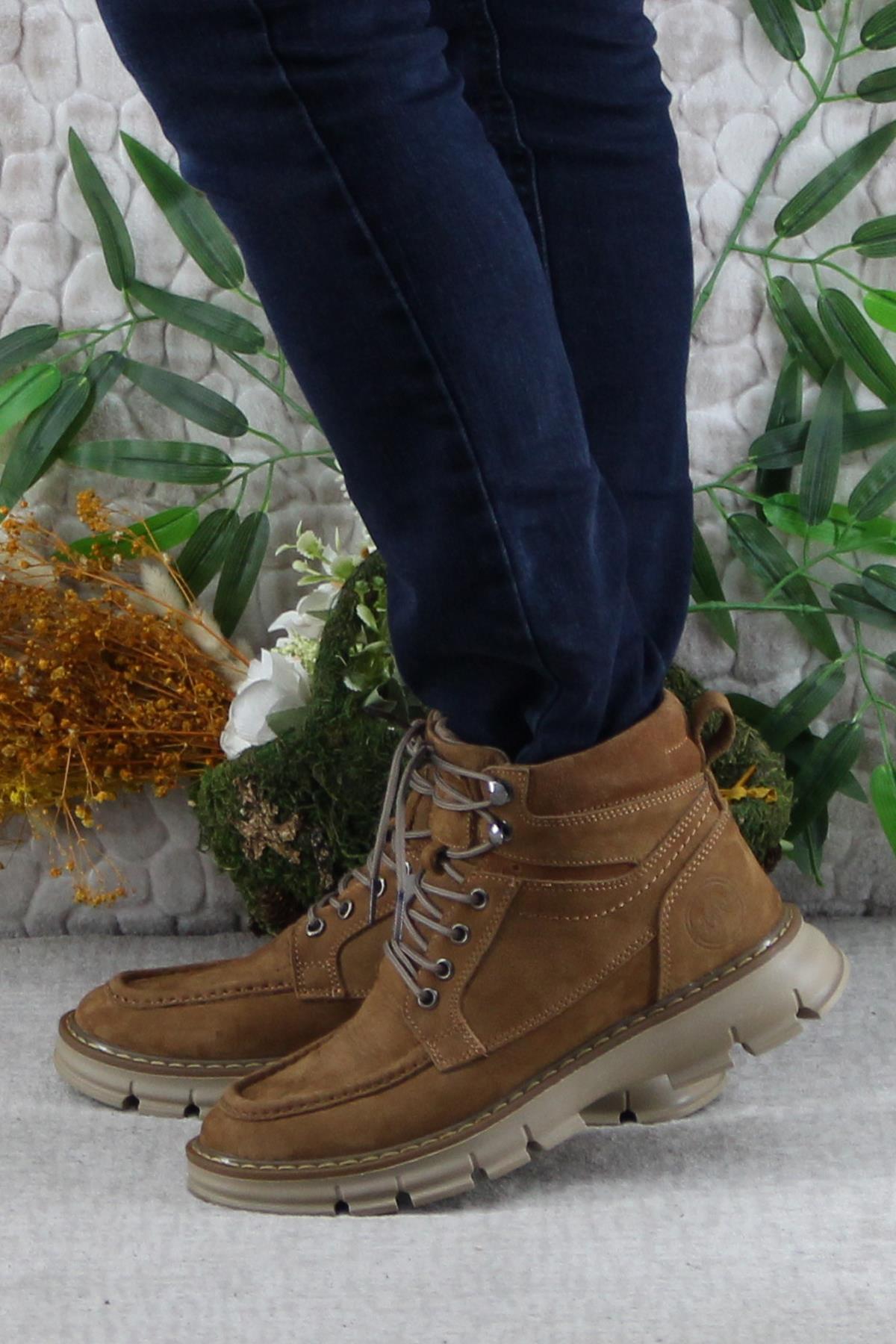 242 1854 Rahat Orijinal Ürün Nubuk Hakiki Deri Erkek Bot - Görsel 4