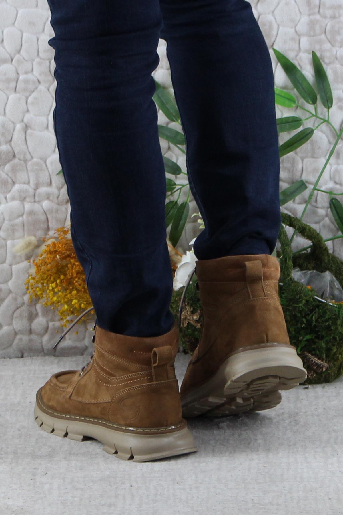 242 1854 Rahat Orijinal Ürün Nubuk Hakiki Deri Erkek Bot - Görsel 5