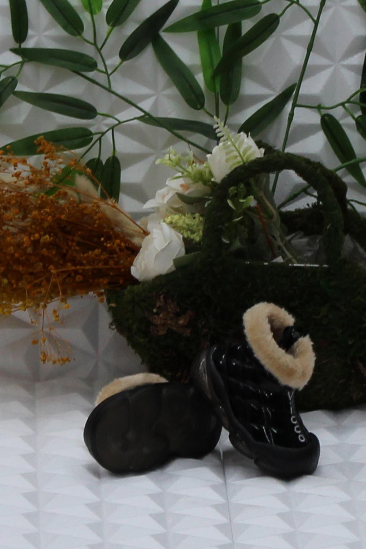 946.E24K.422 Siyah Poppy II Rahat İlk Adım Işıklı Kız Çocuk Bot - Görsel 6