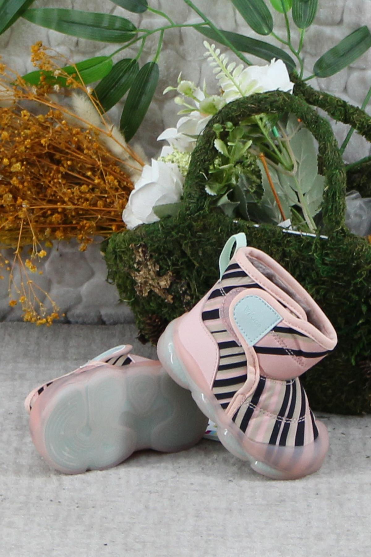 943.B24K.482 Pudra Helyum Işıklı Kız Çocuk Bot - Görsel 6