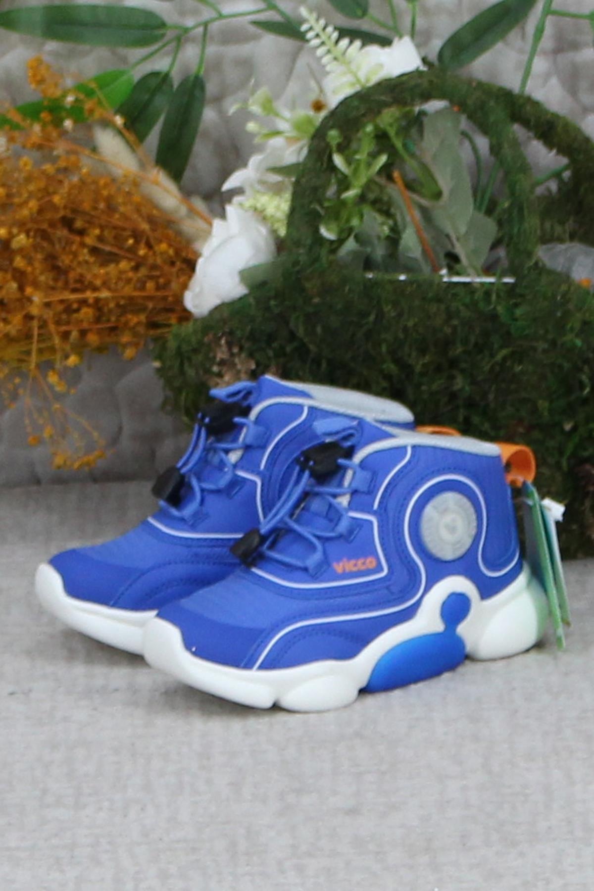 946.B24K.434 Saks Mavi Vento Hafif Rahat Phylon Taban Işıklı Çocuk