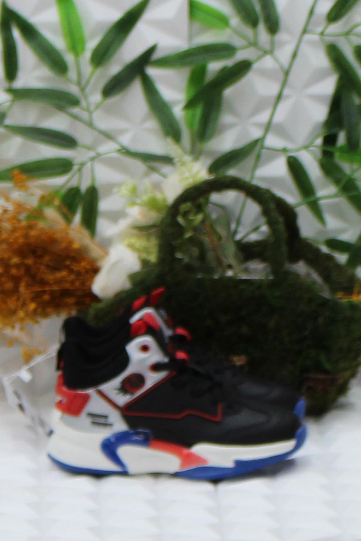 Cool London Siyah Kırmızı Rahat Çocuk Basketbol Ayakkabısı - Görsel 3