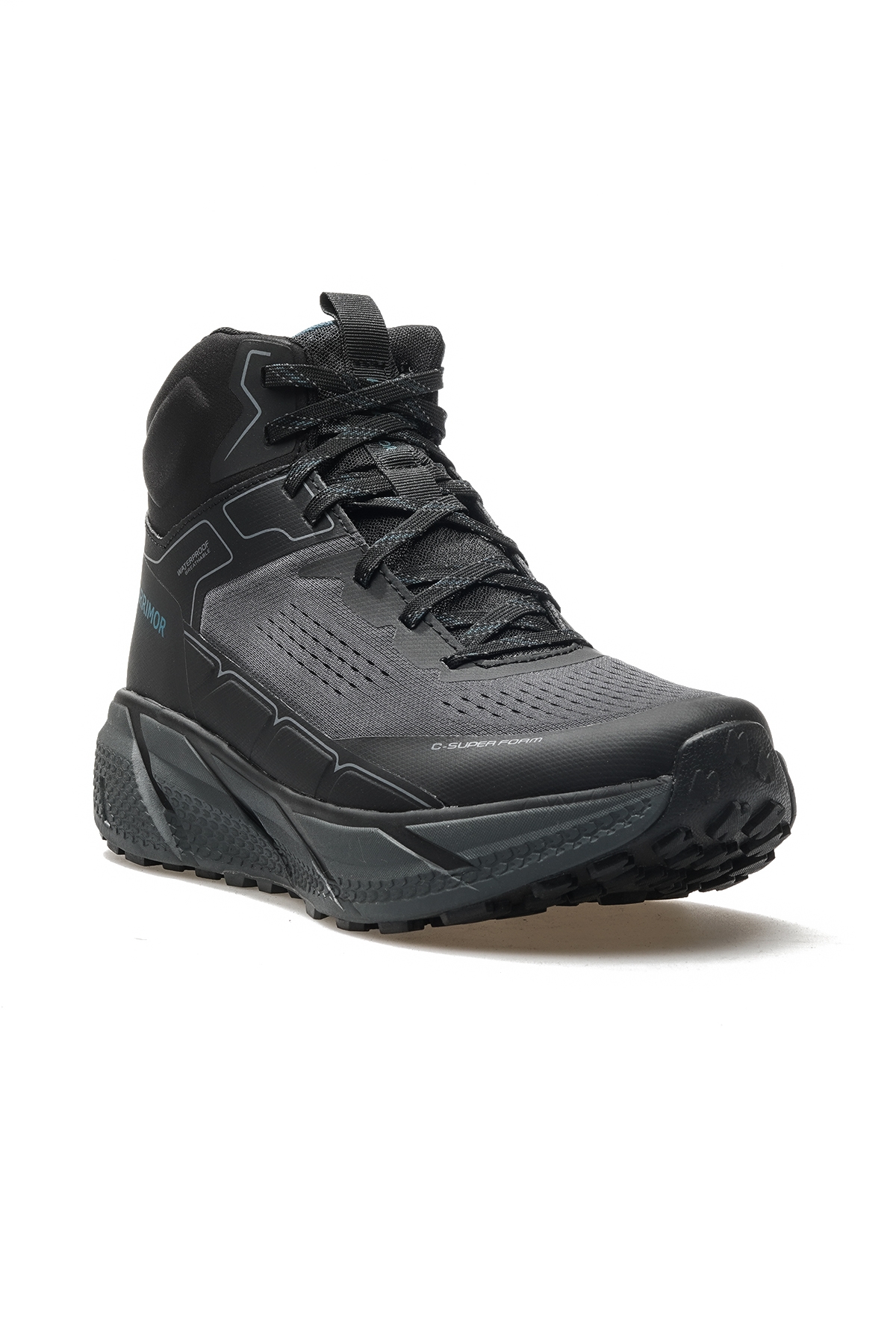 Singletrack Mid Weathertie Erkek Su Geçirmez Outdoor Günlük Bot 24k K1127 M Siyah/gri - Görsel 5